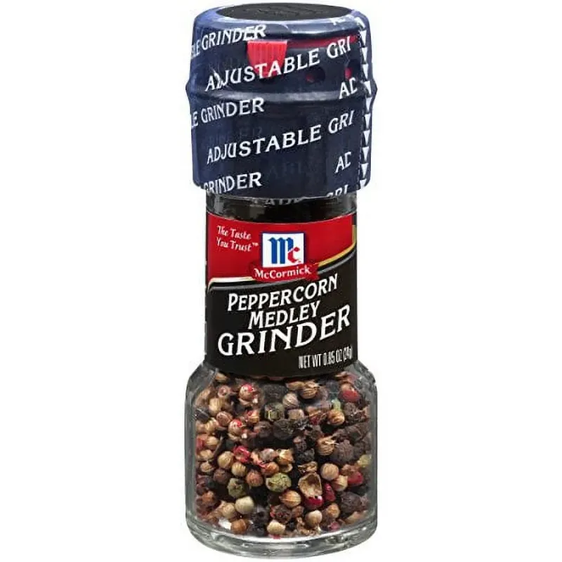 Photo 1 of McCormick Peppercorn Medley Grinder, 0.85 OZ 4PC