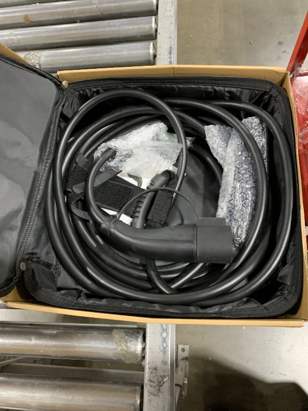 Photo 2 of 40FT Tesla Extension Cord with NACS Plug,48Amp 110-240V Tesla Charger Extension Cable Compatible with Model Y/X/3/S/Cybertruck,Tesla Charging Cable with Carrying Bag and Extension Cord Organizer