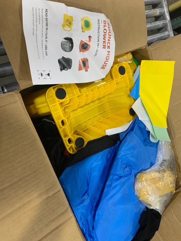 Photo 1 of Inflatable Shark Water Slide for Kids Backyard, Toddler Bounce House, Blow Up Bouncer with Air Blower, Splash Zone, Climbing Wall, Shark Shower Sprays, Water Cannon for Party Gift (Shark Water Slide)