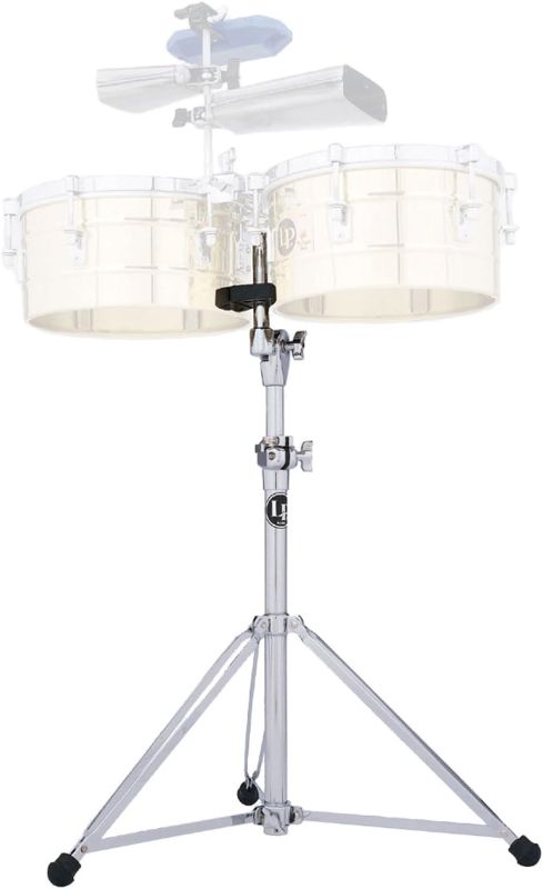 Photo 1 of Latin Percussion LP981 LP Timbale Stand, Silver, Black
