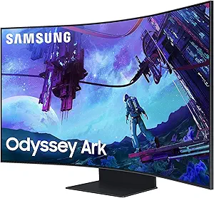 Photo 1 of SAMSUNG 55" Odyssey Ark 2nd Gen 4K UHD 1000R Curved Gaming Monitor, 165Hz, 1ms, 4 Input Multi View, Quantum Mini-LED, AMD FreeSync Premium Pro, HDR 10+, Height Adjustable Screen, LS55CG970NNXGO, 2023
