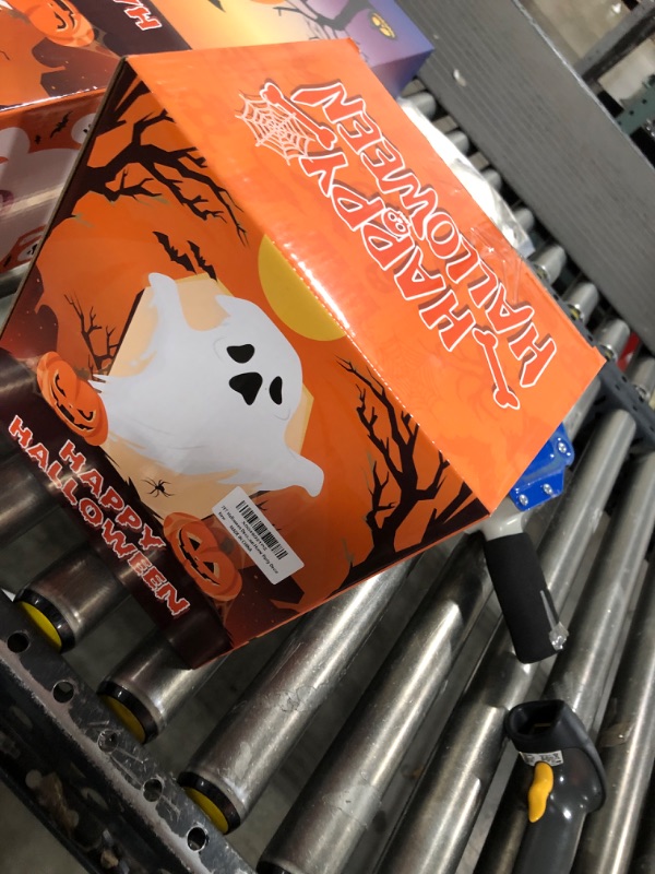 Photo 1 of 7.2FT Halloween Inflatables Decorations Outdoor Ghost Pumpkin: Scary Giant Blow Up Yard Decoration with LED Lights - Large Inflatable Halloween Decorations Outside for Garden Yard Lawn Party Decor