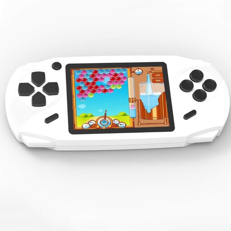 Photo 2 of 16 Bit Handheld Games for Kids Adults 3.0'' Large Screen Preloaded 100 HD Classic Retro Video Games USB Rechargeable Seniors Electronic Game Player Birthday Xmas Present (Red)
