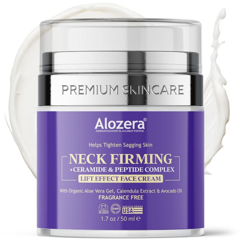 Photo 1 of Neck Firming and Tightening Cream – Anti-Aging Neck Cream Moisturizer, Helps Tighten Sagging Skin, Prevents and Reduces Turkey Neck and Wrinkles, 1.7 oz.
