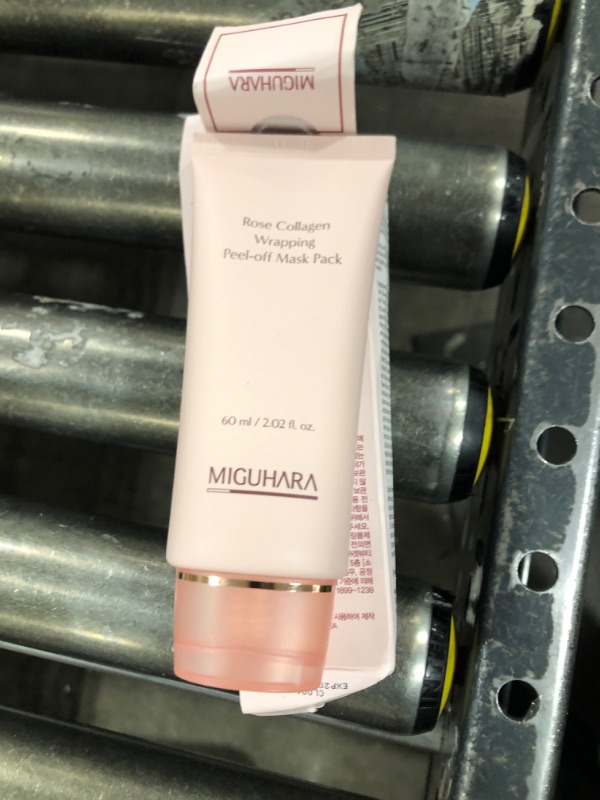 Photo 2 of MIGUHARA Rose Collagen Wrapping Peel-off Mask Pack | Korean Skincare Mask Pack (60ml/2.02 fl.oz.)