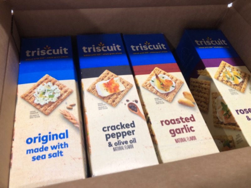 Photo 2 of Triscuit Whole Grain Wheat Crackers 4 Flavor Variety Pack 4 Boxes
Exp 01/14/2025