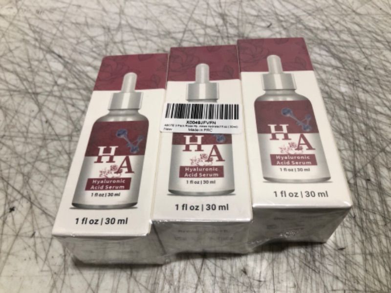 Photo 2 of ABOTE 2.3% Hyaluronic Acid Serum for Face with 5% Rosa Rugosa Flower Water Moisturize Smoothes Wrinkles (3 Pack 1fl.oz | 30ml)
Exp 07/07/2027