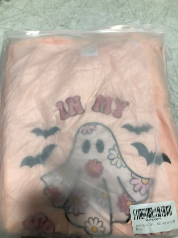 Photo 2 of ADXSUN Baby Girl Halloween Outfit Ghost/Pumpkin Romper Fall Bubble Bodysuit 0-18M