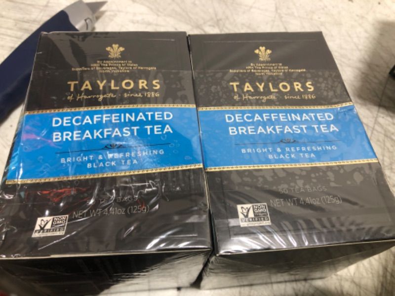 Photo 2 of Decaffeinated Breakfast Tea -6x50bg 2 pack
Exp  03/2026