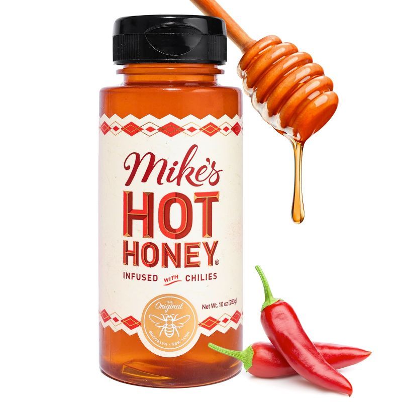 Photo 1 of Mike's Hot Honey, America's #1 Brand of Hot Honey, Spicy Honey, All Natural 100% Pure Honey Infused with Chili Peppers, Gluten-Free, Paleo-Friendly (10oz Bottle,  6 Pack)
Exp 06/27/2029