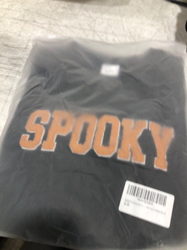 Photo 1 of ADXSUN Toddler Boy Girl Halloween Outfit Pumpkin/Spooky Sweatshirt Fall Hoodie Top Clothes Black 4-5Y