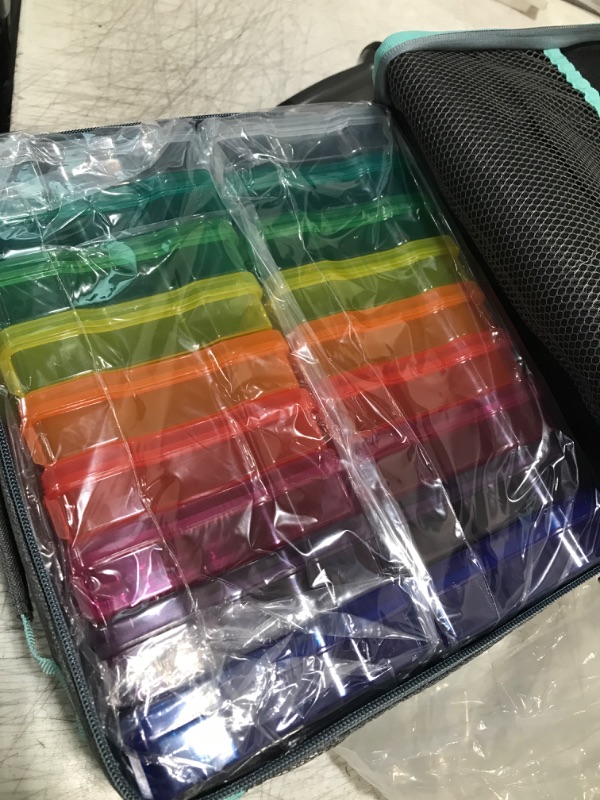 Photo 2 of Find Scrapblooms 18Packs Rainbow Colorful Photo Storage Box For 4''×6'' Pictures With Multifunctional Carry Bag