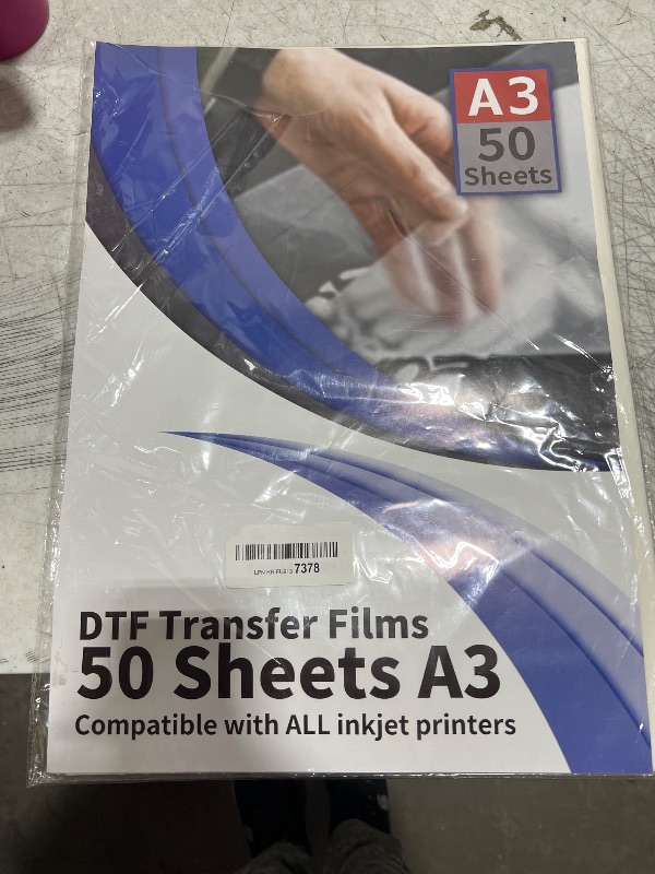 Photo 1 of DTF  Transfer Films 50 sheets A3 