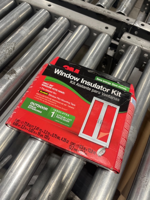 Photo 2 of 3M Outdoor Patio Door Clear Insulation Kit, Heat or Cold Window Insulation Kit for Large Windows and Sliding Doors, 1-Door Kit, 7 ft. X 9.3 ft.