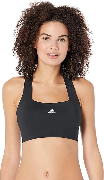 Photo 2 of adidas Women's Powerimpact Training Medium Support Bra, Black, (X-Large) DD/F