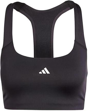 Photo 1 of adidas Women's Powerimpact Training Medium Support Bra, Black, (XX-Small) C/D