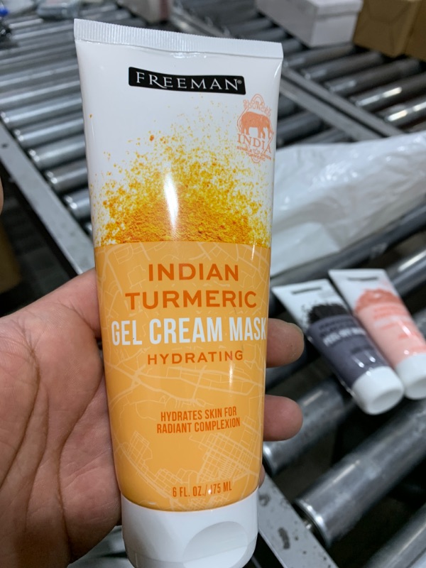 Photo 2 of Freeman Exotic Blends Hydrating Indian Turmeric Gel Cream Facial Mask, 6 fl.oz./175 mL Tube