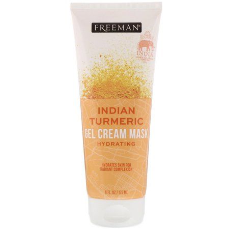 Photo 1 of Freeman Exotic Blends Hydrating Indian Turmeric Gel Cream Facial Mask, 6 fl.oz./175 mL Tube