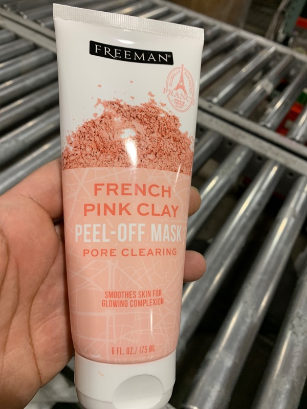 Photo 2 of Freeman Beauty, French Pink Clay Peel-Off Beauty Mask, 6 Fl Oz (175 Ml)
