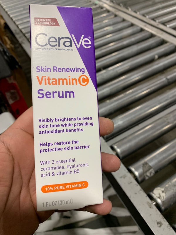 Photo 2 of CeraVe Vitamin C Serum with Hyaluronic Acid | Skin Brightening Serum for Face with 10% Pure Vitamin C | Fragrance Free | 1 Fl. Oz