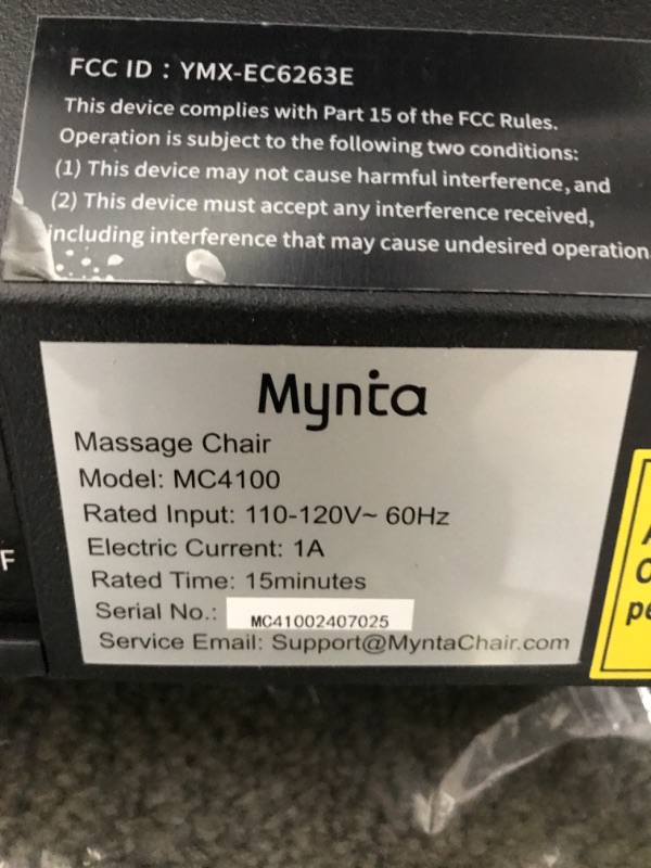 Photo 6 of TRUCK NEEDED*** MYNTA 2024 4D Massage Chair for Full Body, Zero Gravity Recliner with 4D+2D Dual Mechanism, Waist & Shawl Heating with Extended SL-Track, Foot & Calf Massager, Music Sync with Hi-Fi Bluetooth Speaker