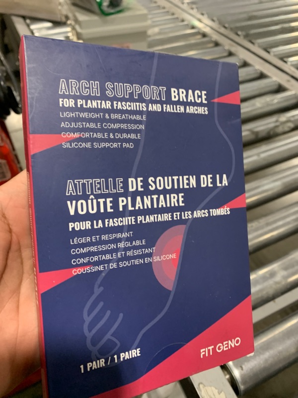 Photo 2 of Arch Support Braces for Plantar Fasciitis Relief: Upgraded Non-Slip Wearable Arch Support w/Built-in Orthotics - Adjustable Bands w/Gel Pads for Flat Feet High & Fallen Arch Unisex HSA or FSA Eligible