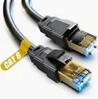 Photo 1 of Cat8 Ethernet Cable 6ft, 26AWG Heavy Duty PE Jacket Cat8 Cable, 40Gbps, 2000MHz, Outdoor & Indoor S/FTP Weatherproof and UV Resistant for Gaming/Modem/Router