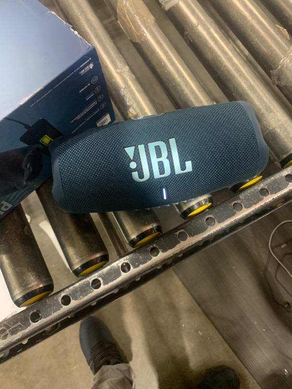 Photo 2 of JBL Charge 5 - Portable Bluetooth Speaker with Megen Hardshell Travel Case with IP67 Waterproof and USB Charge Out (Blue)