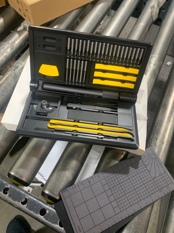 Photo 1 of HOTO Electric Precision Screwdriver Set, 48 in 1 Electronics Tool Kit, Magnetic Bits & Box, LED Light & 2 Torque Settings, Mini Screwdriver Set for Eyeglasses, Watches, Phones, Laptops, Cameras Repair