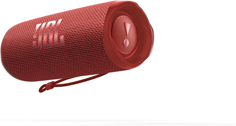 Photo 1 of JBL Flip 6 - Portable Bluetooth Speaker with 12 Hours of Playtime, Powerful Sound, IP67 Waterproof and Dustproof, JBL PartyBoost for Multiple Speaker Pairing - Red
