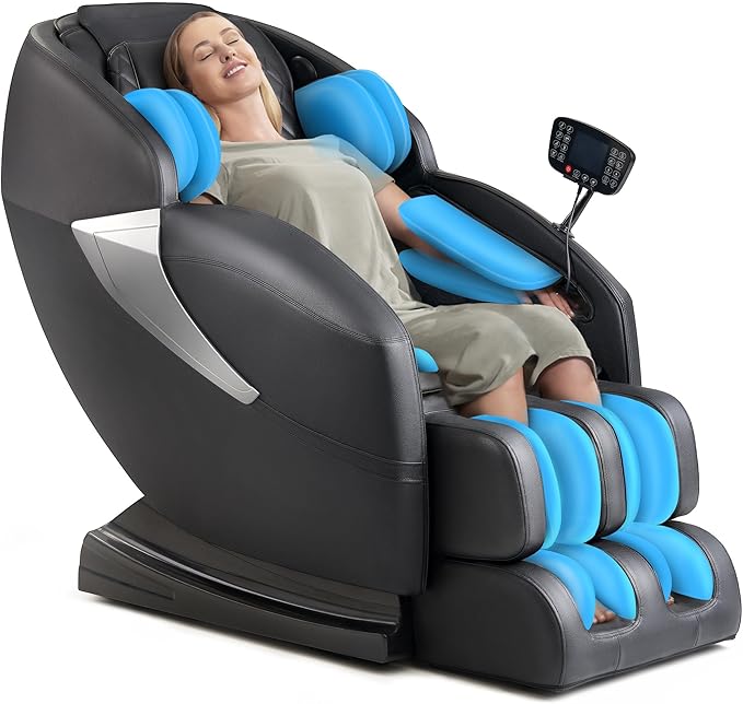 Photo 1 of Massage Chair, Zero Gravity Full Body Massage Chair Extra Large Shiatsu Recliner w/ 14 Massage Points, Lumbar & Calf Heating, 20 Auto Modes, Air Compression, Bluetooth Speaker, Touch Screen Controller
