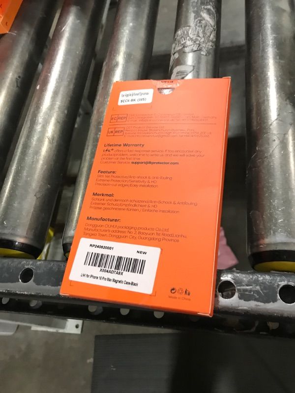 Photo 1 of L K Magnetic for iPhone 15 Pro Max Case, [Adjustable Lens Kickstand], [Slide Camera Cover], Compatible with Magsafe, 15FT Mil-Grade Protection, Anti-Slip Slim Flip Case for iPhone 15 Pro Max, Black