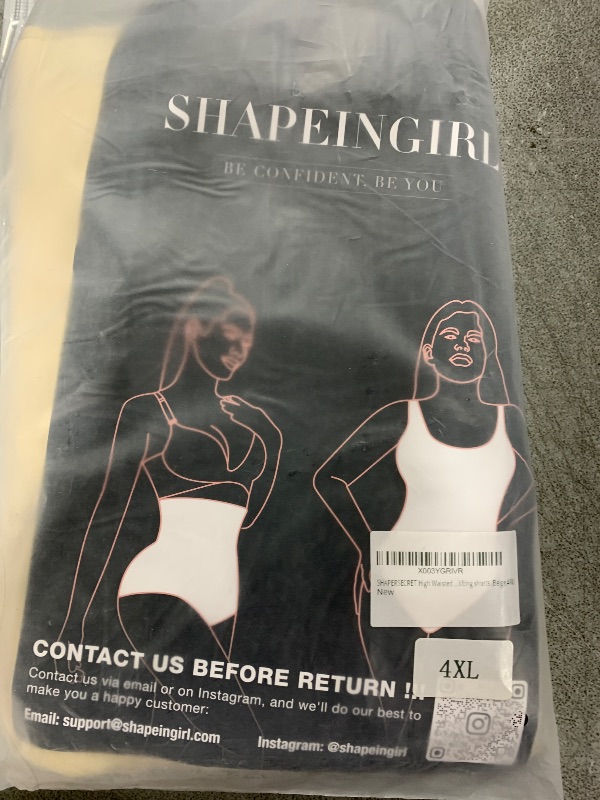 Photo 1 of SHAPERSECRET High Waisted Shapewear Tummy Control Shapewear Shorts for Women Butt Lift Seamless High-Waist Slimmer Body Shaper Short for Under Dresses Mamowyz (Beige,4XL)