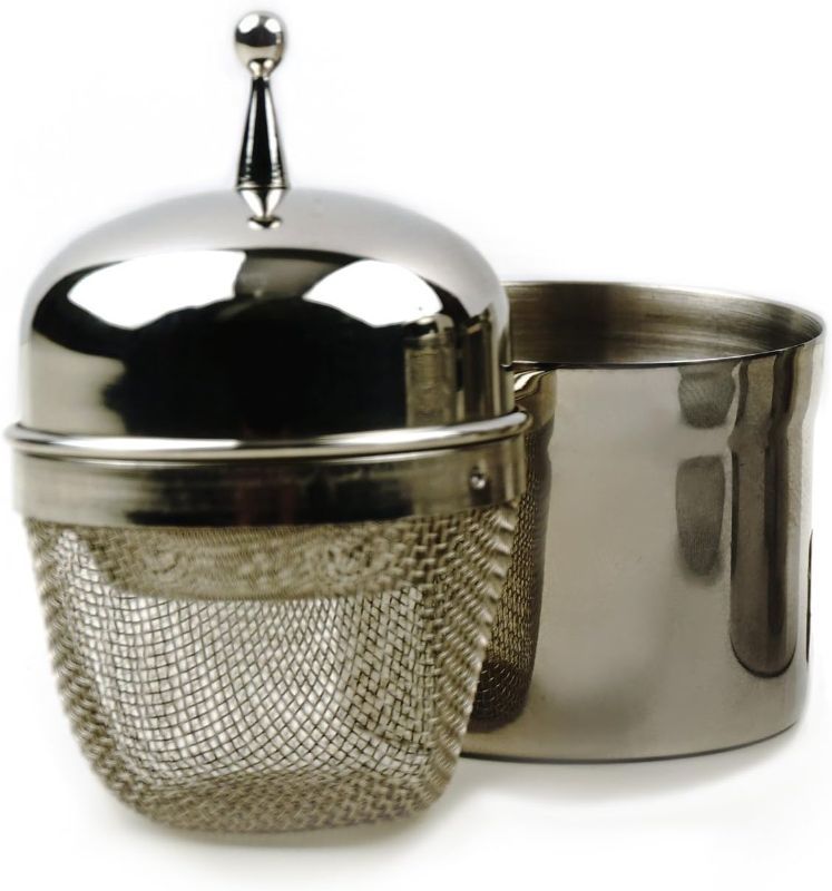 Photo 1 of RSVP International Endurance Collection Tea Accessories, Stainless Steel & Dishwasher Safe, Large Mesh Floating Infuser, 0.5-Cup Capacity