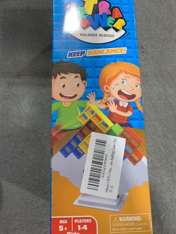 Photo 1 of LANLV 48 Pcs Tetra Tower, Stacking Blocks Balance Game, Tetra Tower Game Adult Board Games for Kids & Adults Balancing Stacking Toys Building Blocks, Team Building Games Toy.1