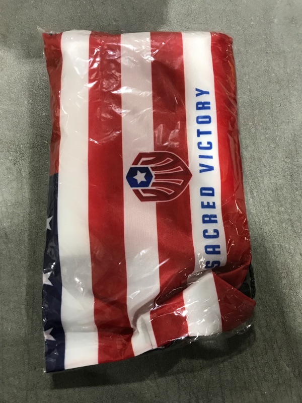 Photo 2 of ?New? Embroidered American Flag for Outside 3x5 Ft + Gift - American Casual Bag, US flag in Heavy Duty Material with Brass Grommets