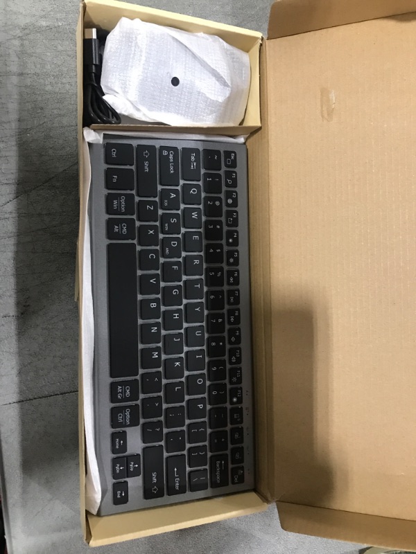 Photo 1 of FENISIO Wireless Bluetooth Keyboard and Mouse, Slim Compact Wireless Keyboard Mouse Combo, Scissor Switch Keyboard Wireless and USB Mouse, Rechargeable Bluetooth Keyboard Mouse for iPad Mac Laptop
