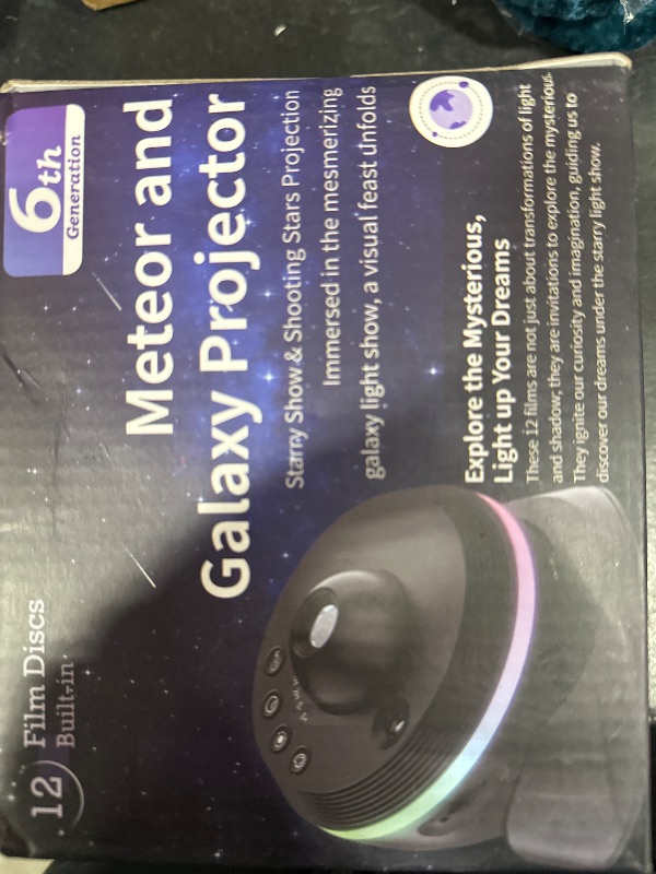 Photo 1 of Meteor Galaxy Projector, 13 in 1 Planetarium Star Projector Realistic Starry Sky Night Light with Solar System Constellation Moon for Kids Adults Bedroom Ceiling Home Theater Living Room Decor