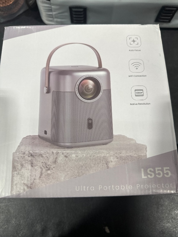 Photo 2 of [2024 Newest Auto Focus & Keystone] Projector with WiFi 6 and Bluetooth 5.2, ALVAR Portable Outdoor Projector 4K, Super Low Noise, Dust-Proof, 50% Zoom, 600 ANSI Native 1080P Proyector TV Stick, Grey