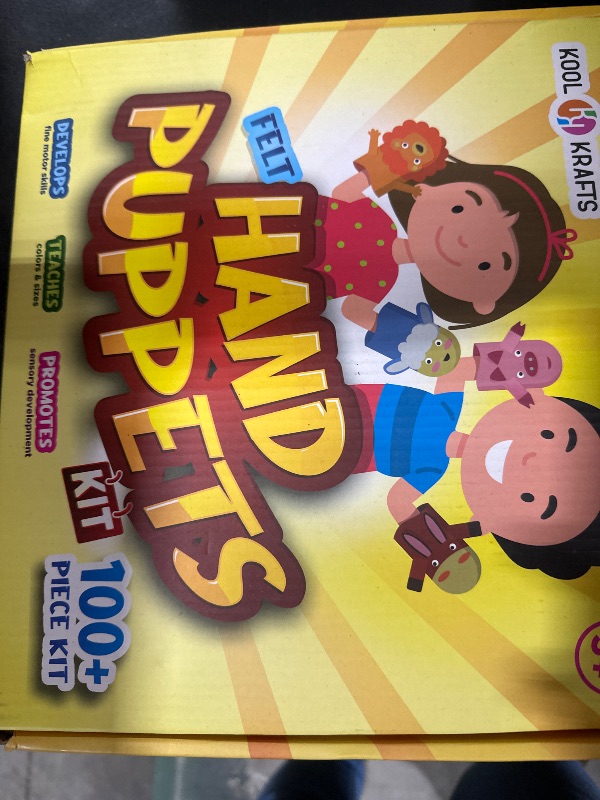 Photo 1 of Hand Puppet Kit - Make Your Own Animal Puppets - 10 Felt Puppets - Simple Step By Step Instructions - Art Craft, Role Play, Storytelling - Puppets for kids, Children's Art & Craft Birthday Gifts Ideas