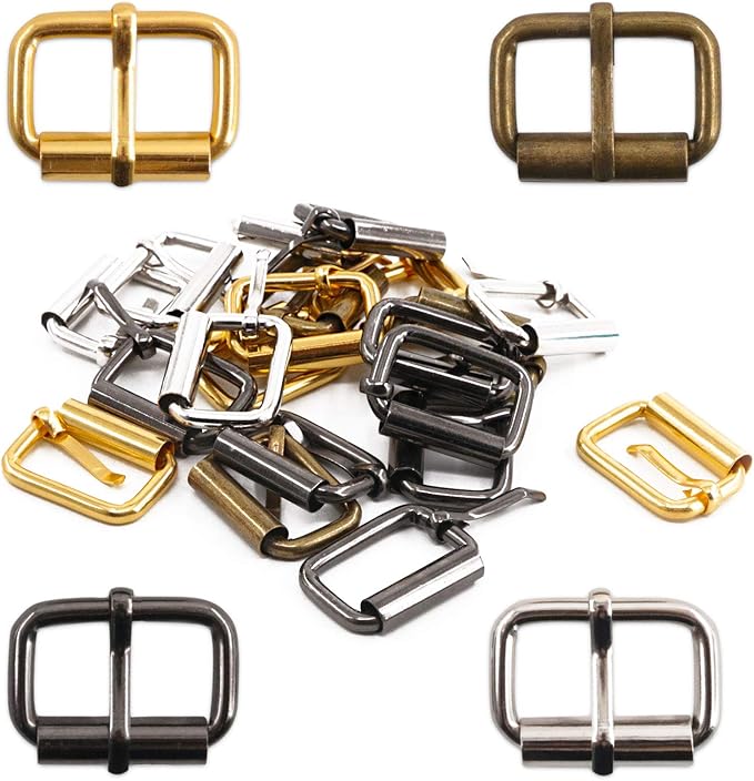 Photo 1 of 1 inch 25mm Metal Belt Buckle Hardware Assortment Webbing Strap Loops Clasp for Belt Craft DIY Accessories
