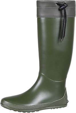 Photo 1 of Asgard Packable Tall Rain Boots for Women Waterproof Rubber Garden Boots Ultra Lightweight Flat Wellies Mud Boots- NOT FOR WIDE CALF