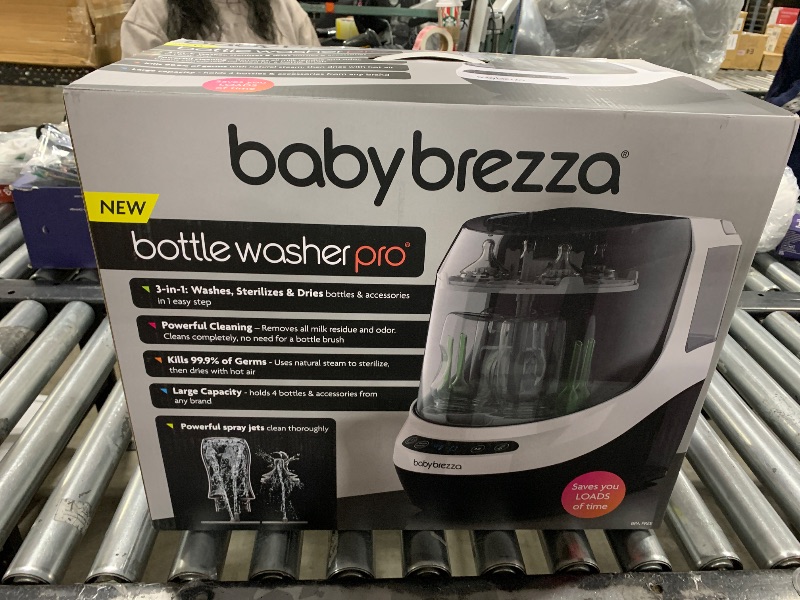 Photo 3 of Baby Brezza Bottle Washer Pro - Baby Bottle Washer, Sterilizer + Dryer - All in One Machine Cleans Bottles, Pump Parts, & Sippy Cups - Replaces Hand Washing, Bottle Brushes and Drying Racks