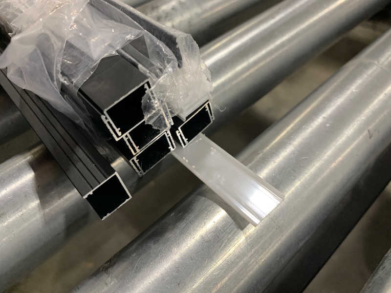 Photo 1 of Muzata 2M Black LED Channel Spotless Lighting Effect Frosted Diffuser