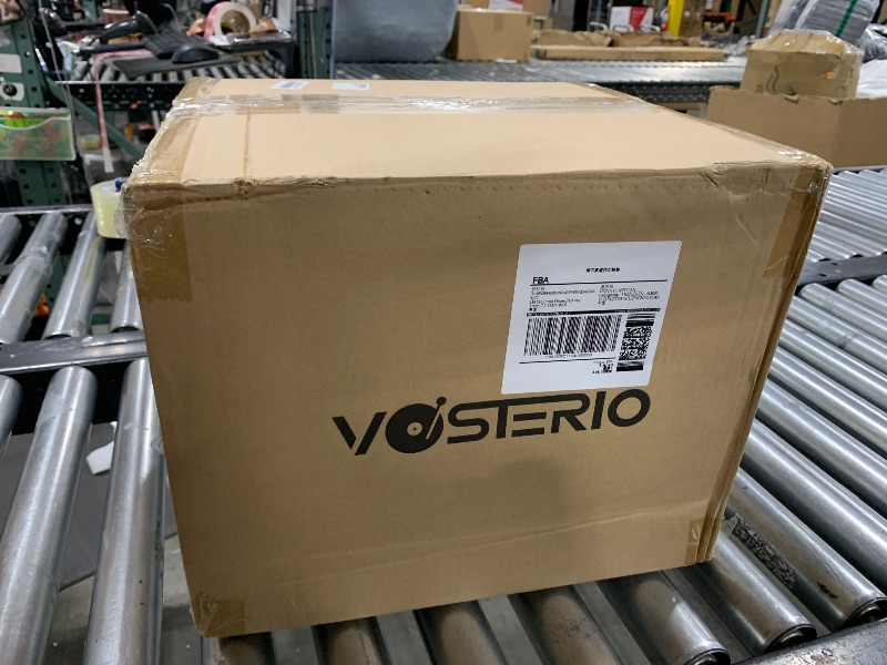 Photo 1 of Vosterio Bluetooth Record Player, 3-Speed Belt-Driven Turntable with Bluetooth Input& Output, Aux-in, Two 15W External Speakers, Retro Vinyl Player, Walnut