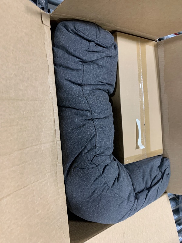 Photo 1 of SUNROX LokGrip Non Slip Tufted Memory Foam Bench Cushion, FadeShield Water Resistant Durable Thicken Outdoor/Indoor Bench Seat Pads 36x14x4 inch, Midnight