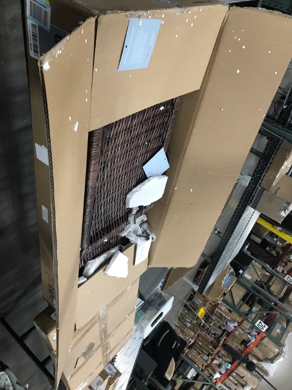 Photo 1 of happimess 30.7-lb Brown Rattan Storage Trunk