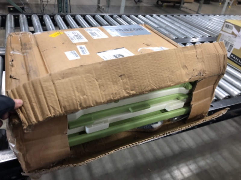 Photo 1 of Plastic Cat House for Outdoor Indoor Use, Stackable Feral Cat Shelter Indoor Cat House Insulated Weatherproof Waterproof Elevated with Cat Scratching Board & Cushion (Green)