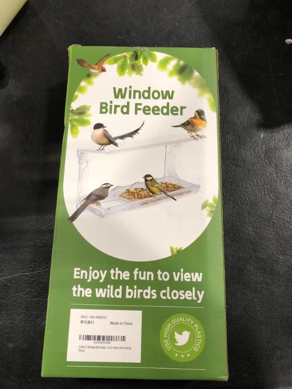 Photo 2 of SUNALLY Window Bird Feeder for Outdoors