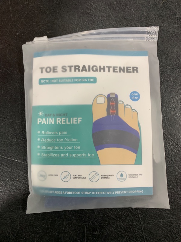 Photo 2 of Hammer Toe Straightener, Toe Splint for Broken toe, Hammer Toe Corrector for Women, Curled toe, Claw Toe, Bent Toe, Crooked Toe, Mallet Toe, Toe Brace for Second Toe to Pinky Toe Support